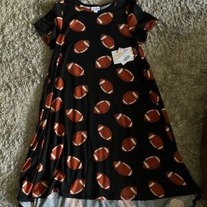 NWT LLR Lularoe XS football Carly dress